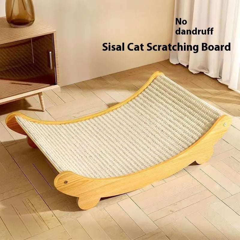 Natural sisal cat scratch board in large and small size options with woven jute fibre surface