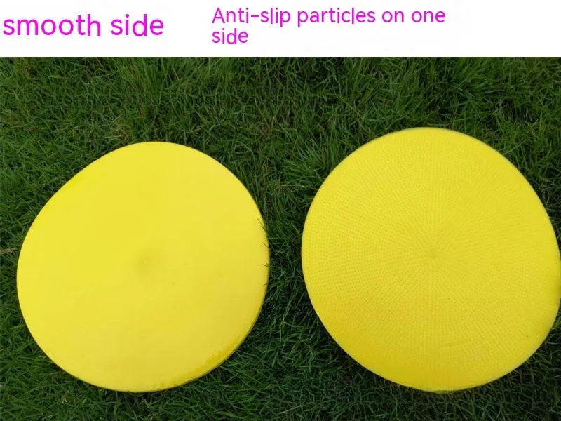 Soft TPE football training target pad with 23cm diameter in multiple colour options
