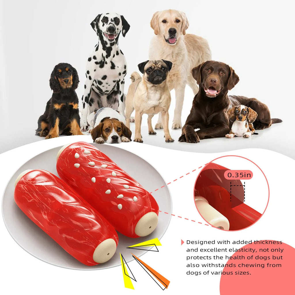 Primary colour plastic glue toothbrush-shaped dog chew toy with molar rod design