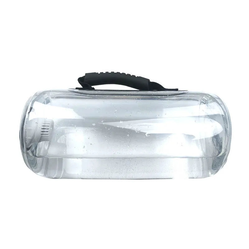 Transparent PVC water-filled weight lifting bag for adjustable strength training
