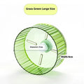 21cm transparent plastic parrot running wheel toy for bird cage exercise.