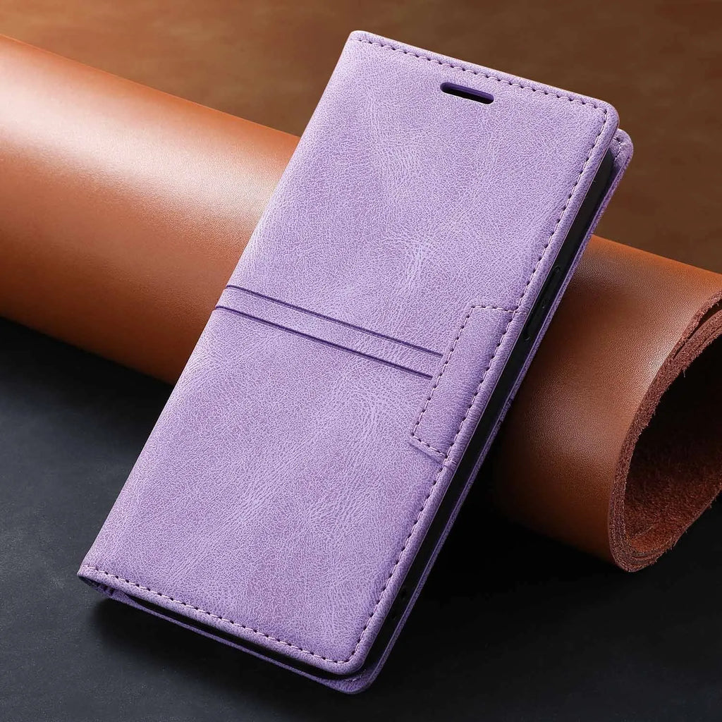 Flip wallet phone case for Google Pixel 8 Pro with card slot and bracket, black colour