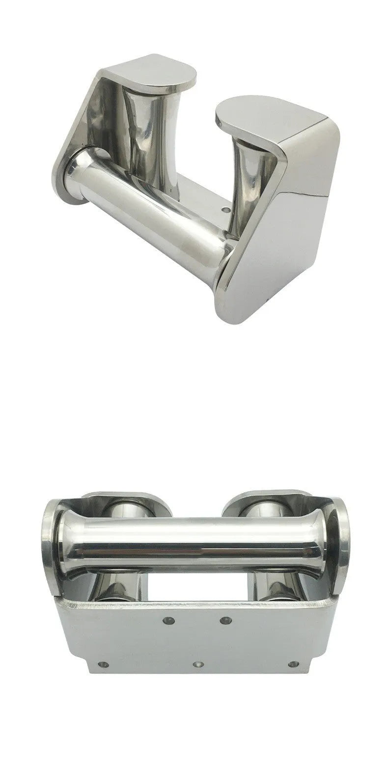 316 stainless steel solid roller guide anchor wheel seat with mirror polish, 100x150mm for yacht marine hardware