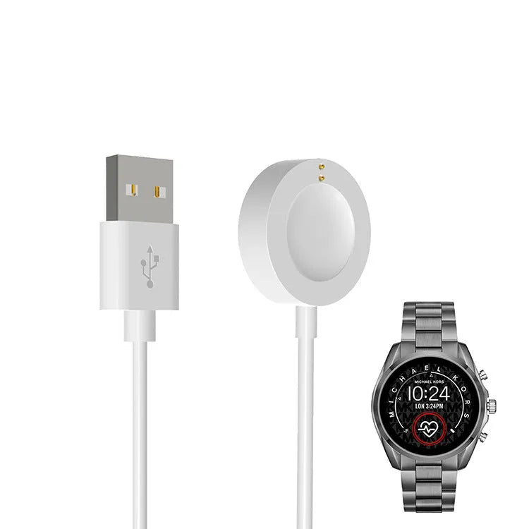 ABS smart watch charger cable for Michael Kors 5E, magnetic connector, 8cm x 4cm x 1cm, black colour