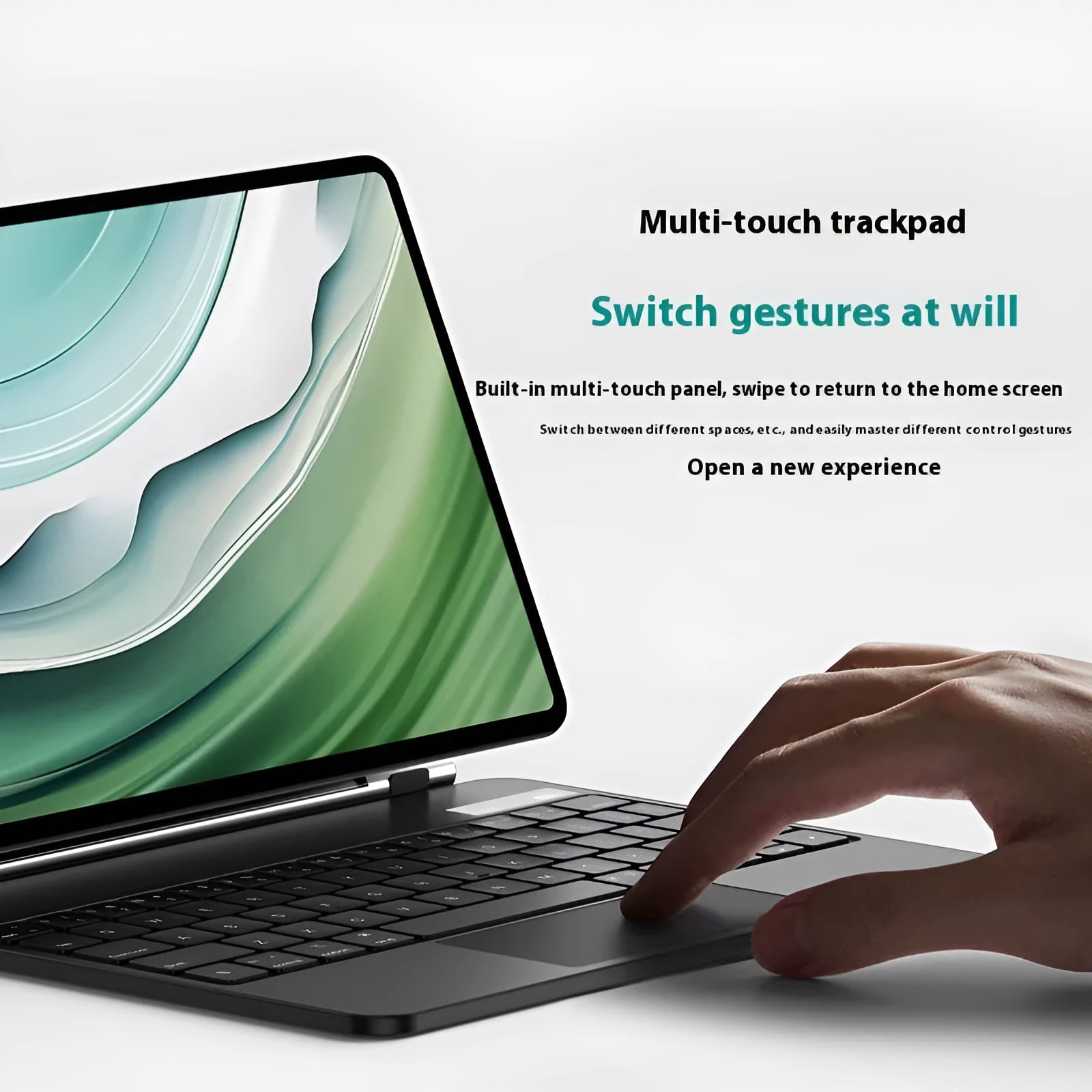 Miaocontrol Pro11 wireless magnetic keyboard for Huawei tablets in black or white colours