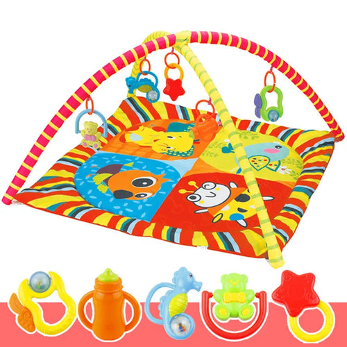 Velvet baby gymnastic blanket with animal designs for teenagers