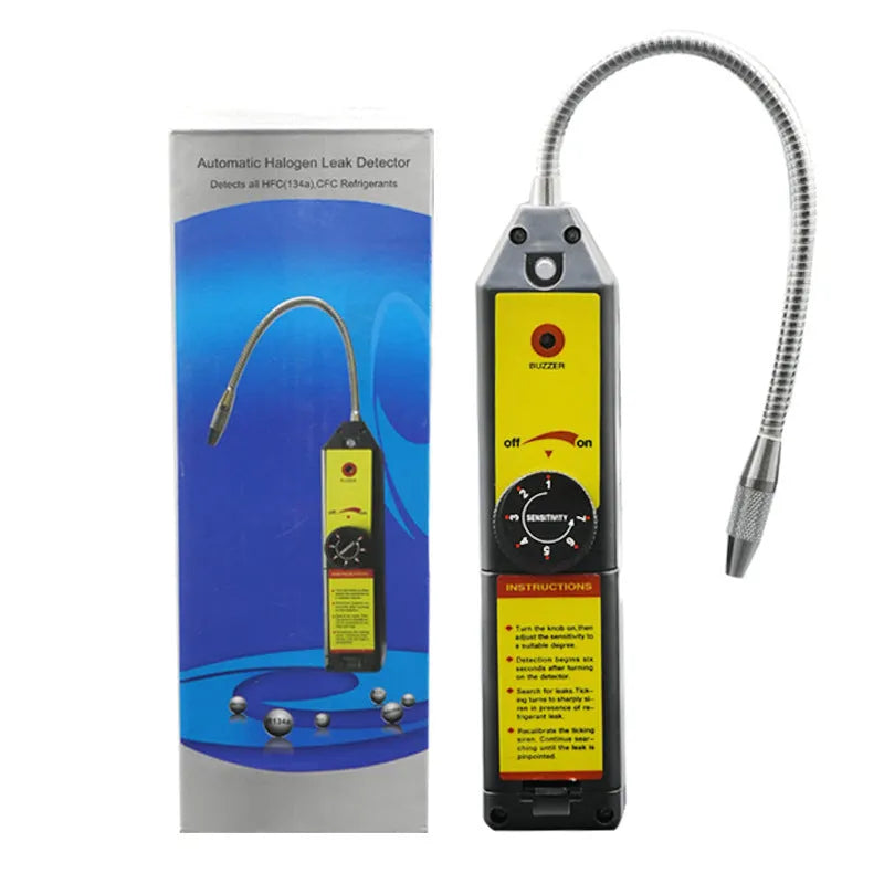 WJL-6000 halogen leak detector with 20cm probe for automotive refrigerant systems