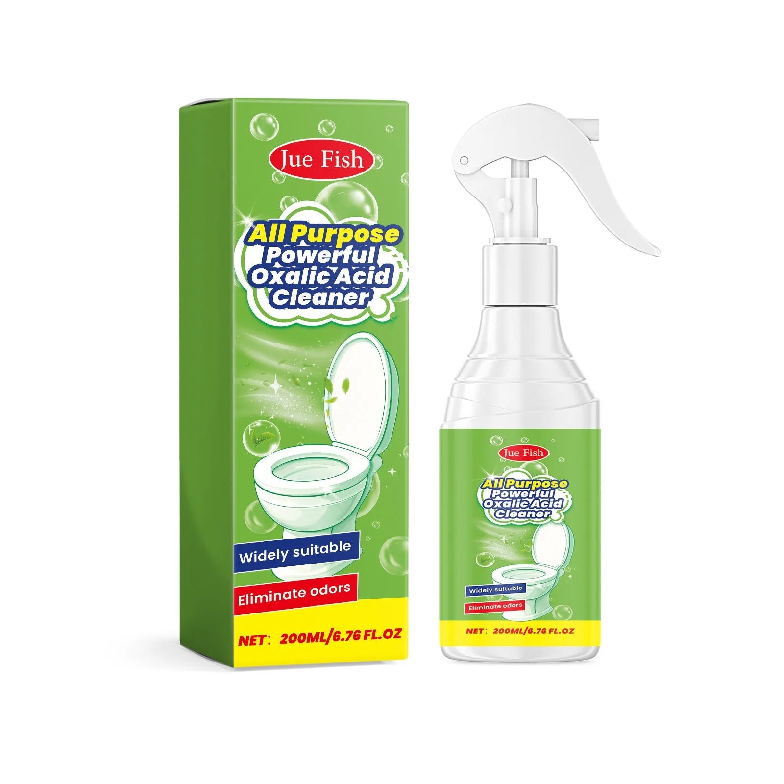 200ml multi-function household grease cleaning spray bottle measuring 5.5x13.6cm