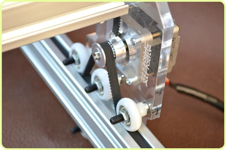 Miniature laser engraving machine with 400x300mm metal bottom plate for desktop marking work