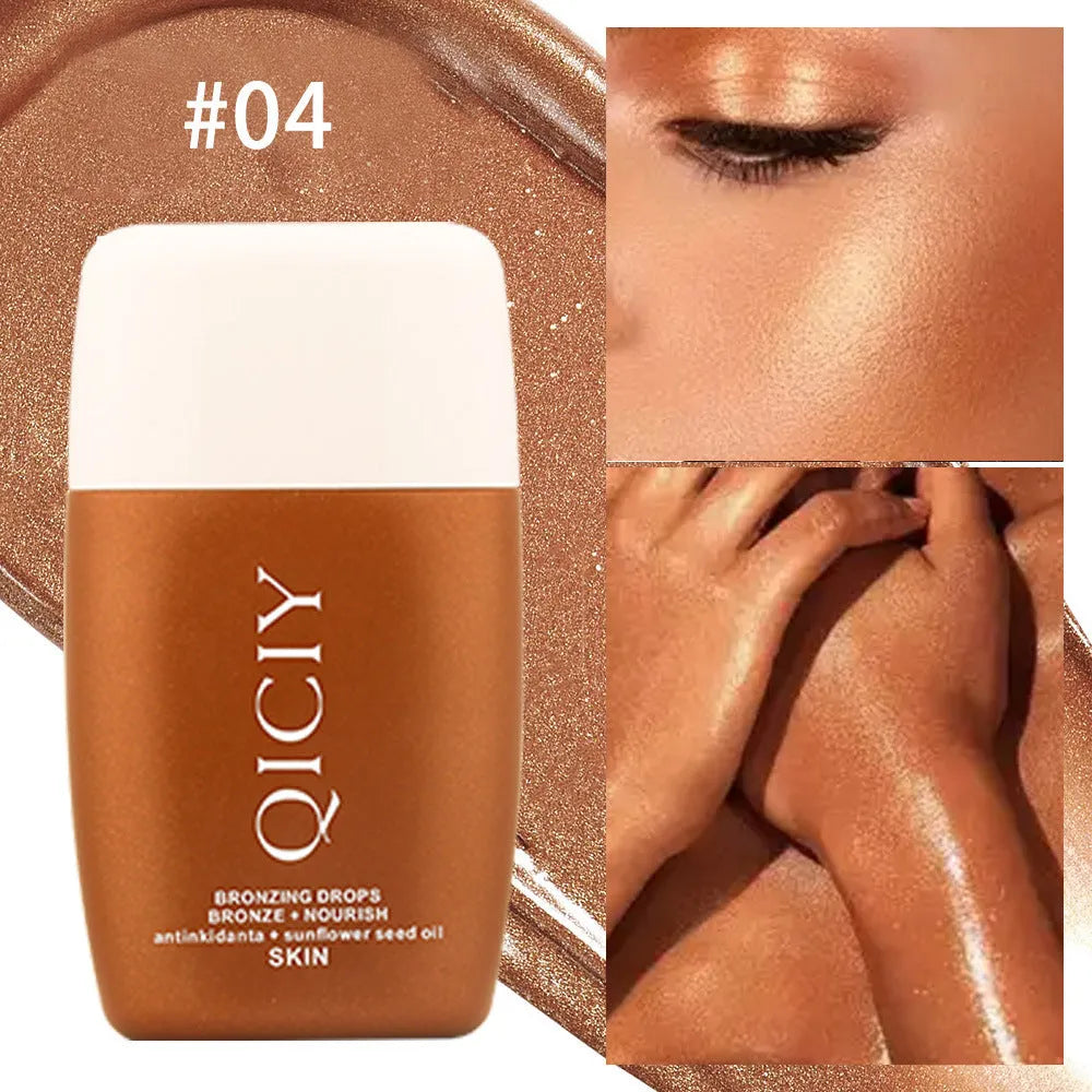 30ml face and body brightening contour liquid bottle with four colour shade options