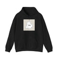 Black drop-shoulder sleeve casual hoodie with kangaroo pocket in loose Japanese Korean style