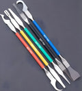 Five-piece stainless steel tool knife set for plastic disassembly with 0.07mm blades