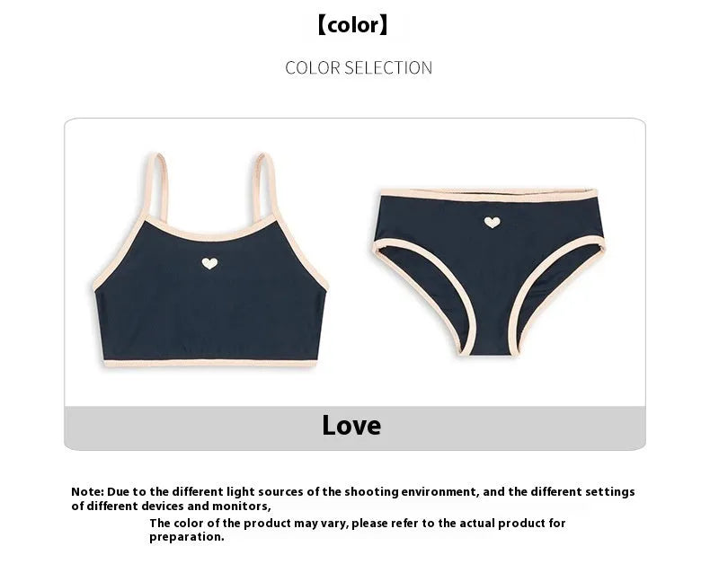 Dark blue baby girl swimsuit in polyester with Lycra lining for swimming activities