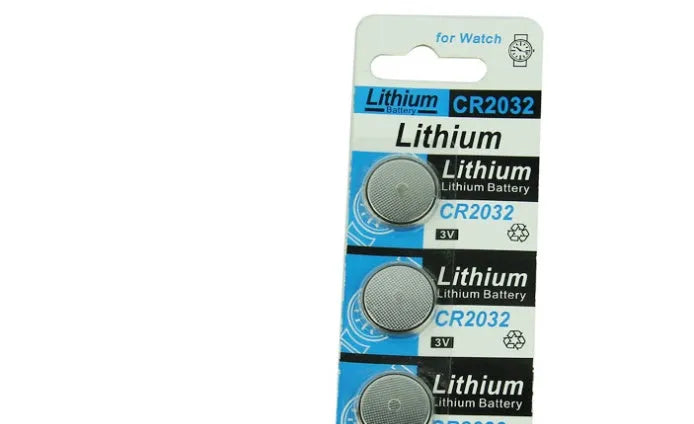 CR2032 lithium button battery 5-pack for electronic scales and remote controls
