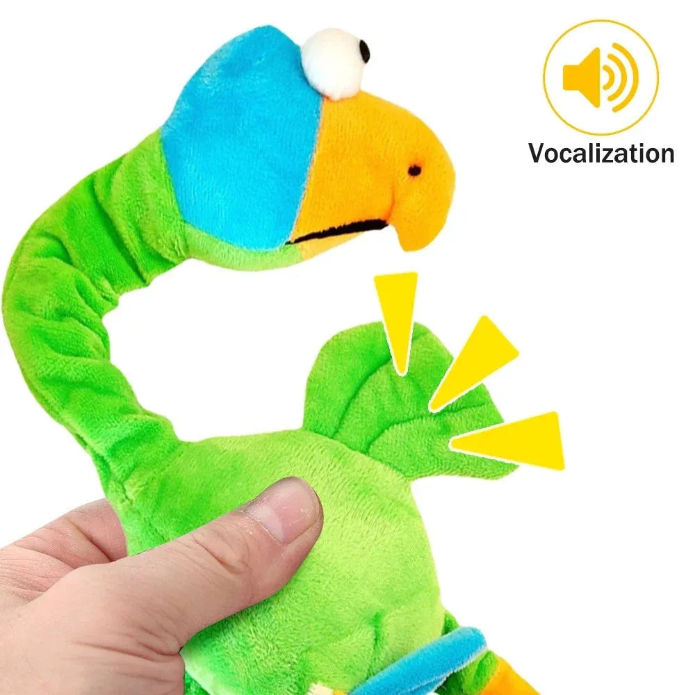 Screaming chicken sound dog chew toy in bite-resistant rubber, available in three colours.