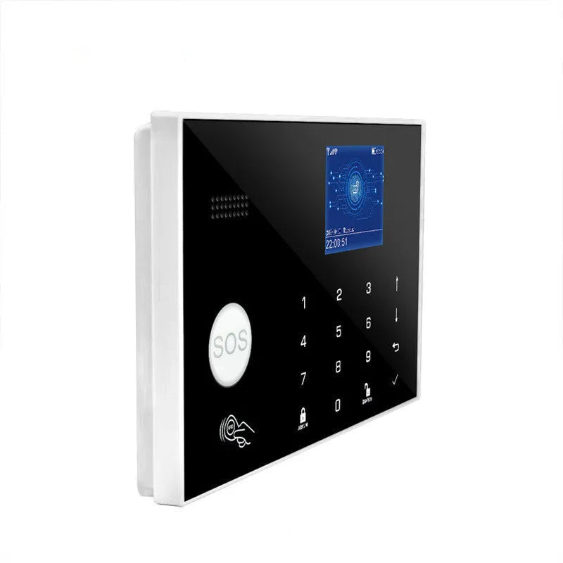 Intelligent WiFi GSM touch button household burglar alarm with telephone notification capabilities