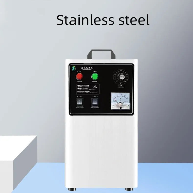 Commercial ozone generator for fruit and vegetable treatment with air-cooled system