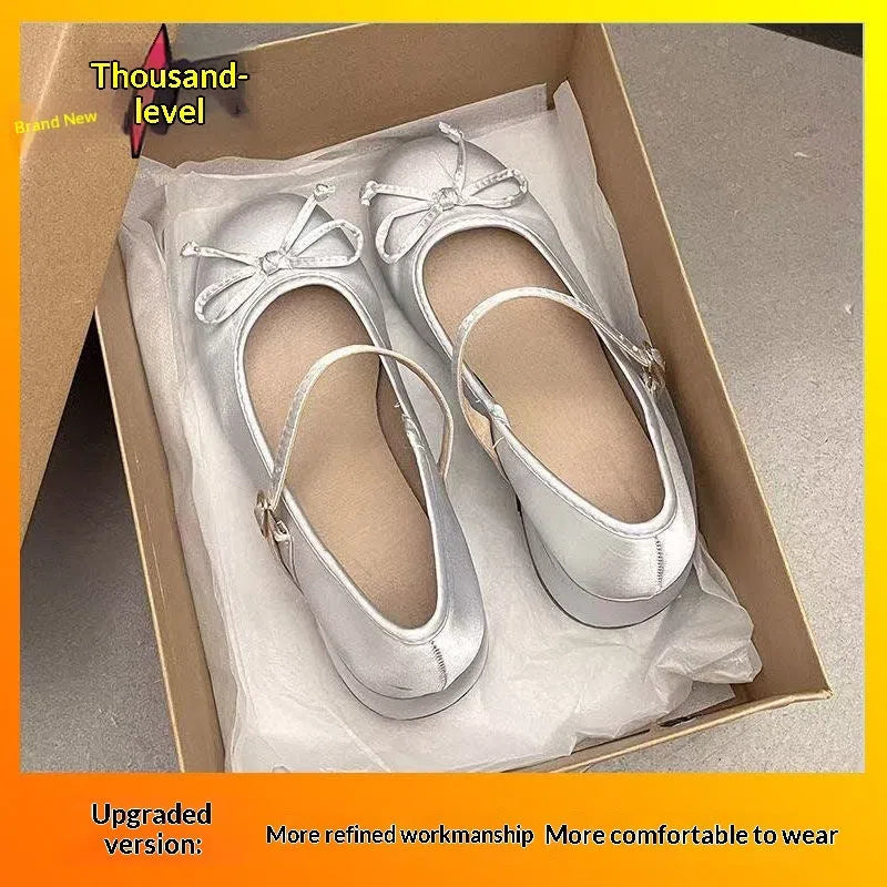 Women's Mary Jane shoes with chunky heel, round toe, buckle strap, pink colour, PU upper