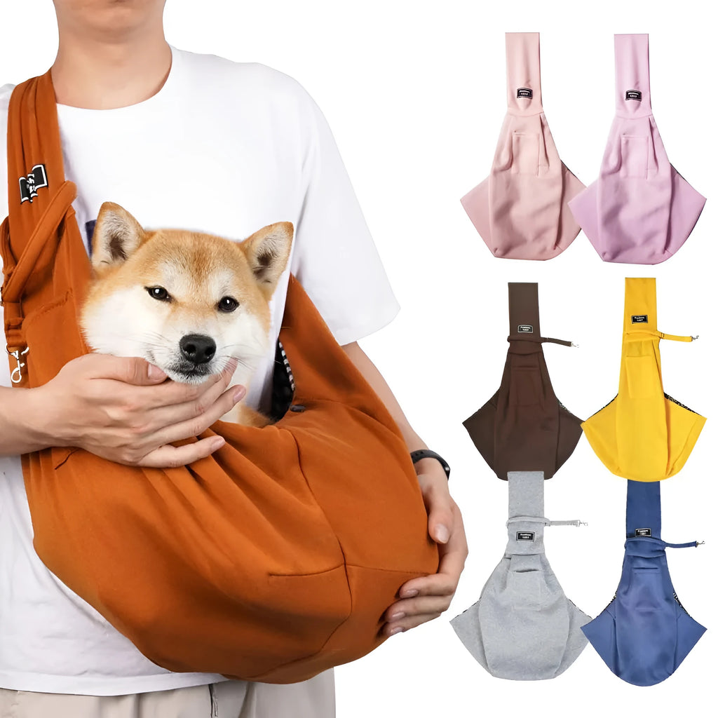 Large breathable mesh cat carrier backpack shown in a folded position and worn on a person's back.