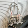 Soft PU leather cross-body shoulder bag in horizontal square shape with large capacity and mobile phone compartment