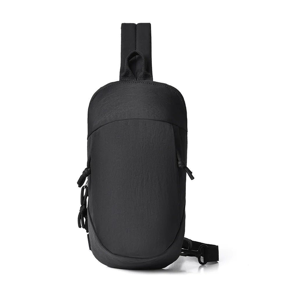 Girls outdoor nylon crossbody bag with mobile phone compartment in six colour options