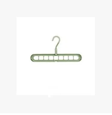 Plastic clothes hanger with rotating hook in pink colour