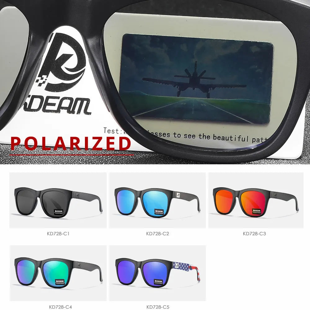 TAC lens polarised sunglasses with thickened PC frame in multiple colour options