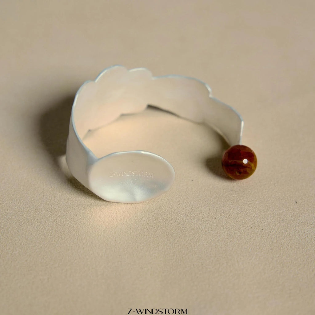 Alloy ring and bracelet set with electroplated finish and diamond shape detail