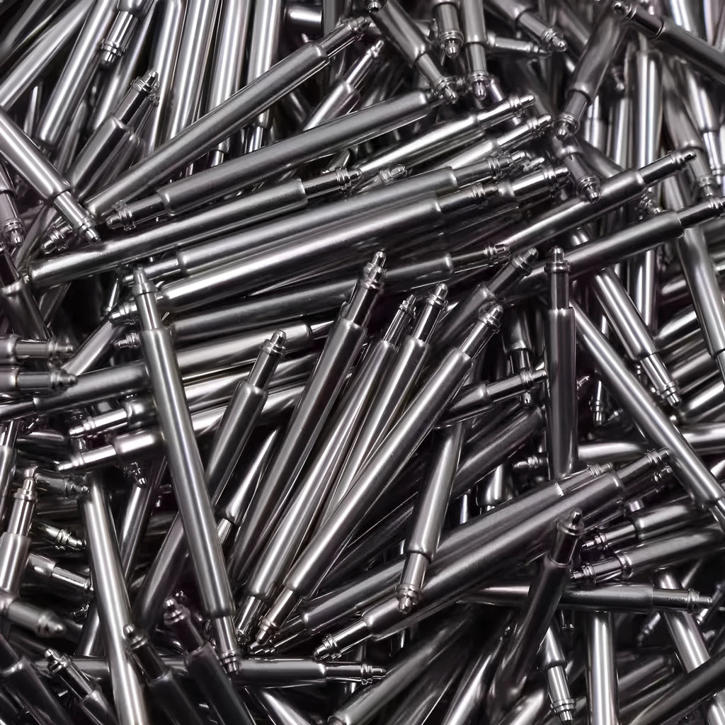 Watch bolt auricular needle spring shaft replacement part in multiple sizes.