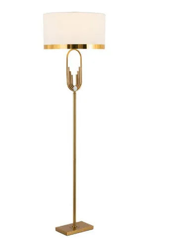 Modern vertical reading desk floor lamp with fabric shade, 165cm height, 42cm diameter, adjustable height, iron body, push button switch