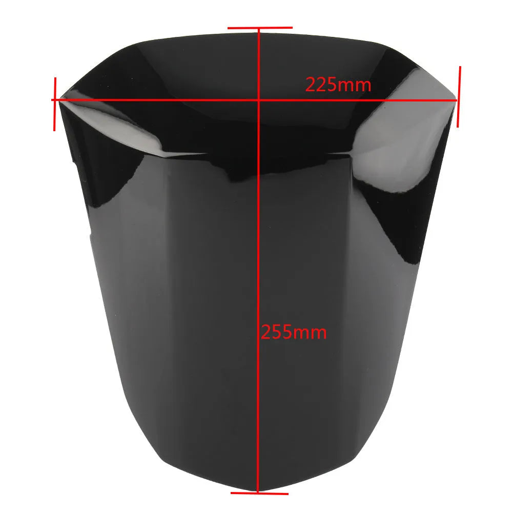 GSXR1000 motorcycle rear cowl seat cover in ABS plastic shown in a choice of colours.