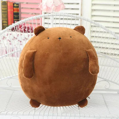 Cute creative plush toy brown bear 40cm super soft short plush PP cotton filling