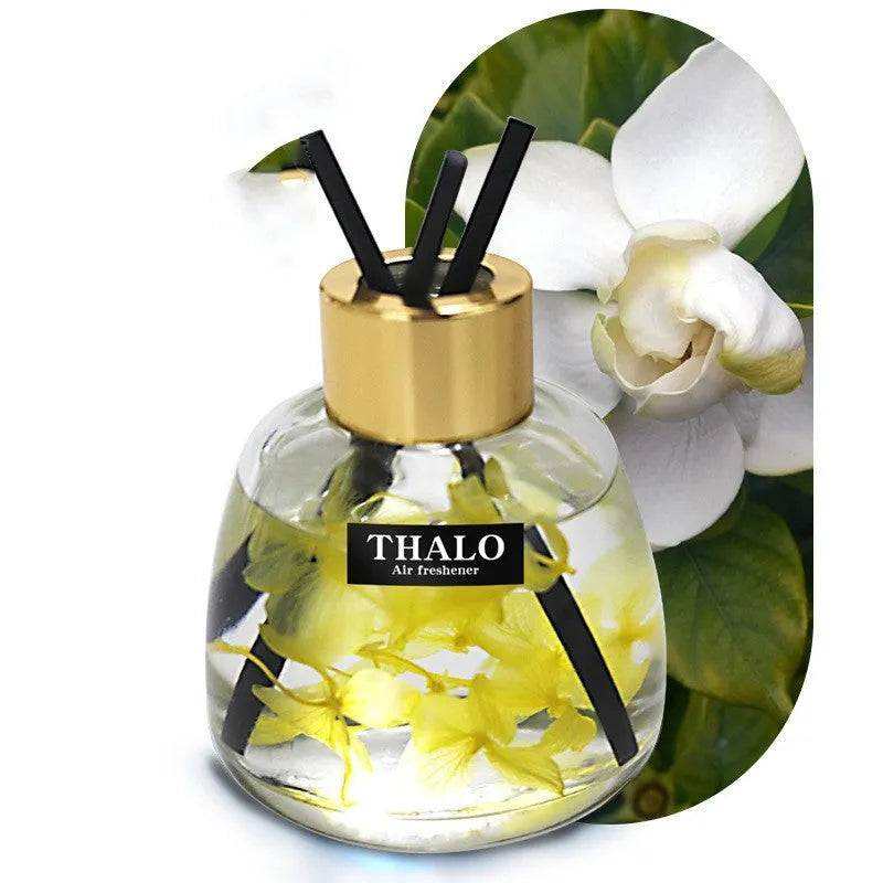 Glass car perfume ornament bottle with loose incense in six scent options