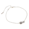 Alloy pineapple charm bracelet for women in gold or silver colour from XINGX series.