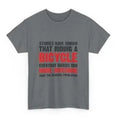 Grey women's cotton short sleeve t-shirt with a printed pattern, laid flat.