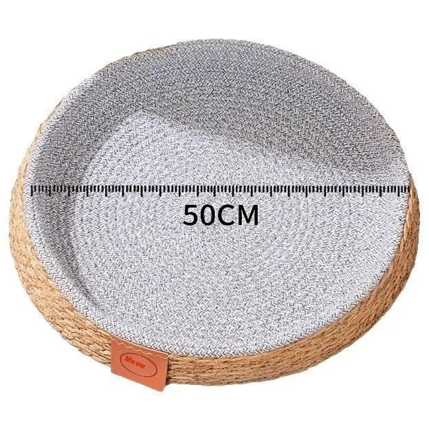 Rattan woven cat nest bed for pets in four sizes S M L XL