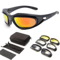 Tactical polarised sunglasses for outdoor cycling with PC frame and dustproof features