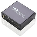 Black HDMI to DVI converter cable with 3.5mm audio output connector for monitor systems
