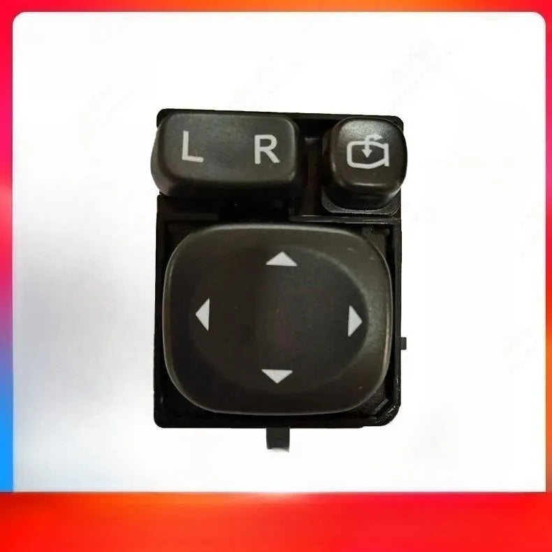 Black plastic power mirror switch for Dongfeng Fengon 580 car.