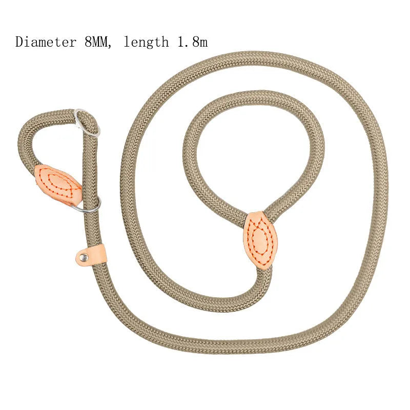 Blast race training dog collar and leash in five colour options with rope construction