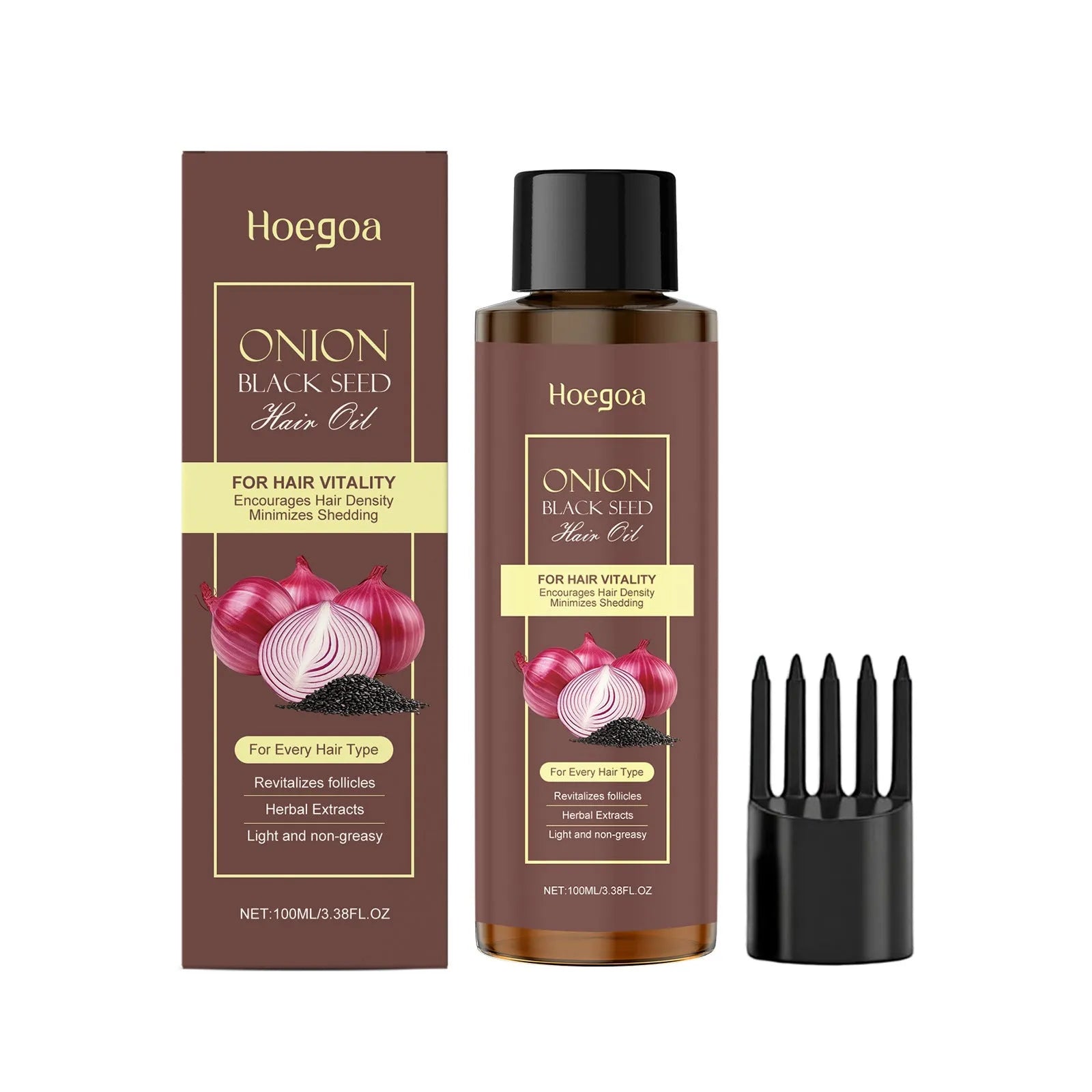 100ml hair essential oil bottle with applicator accessories for hair treatment