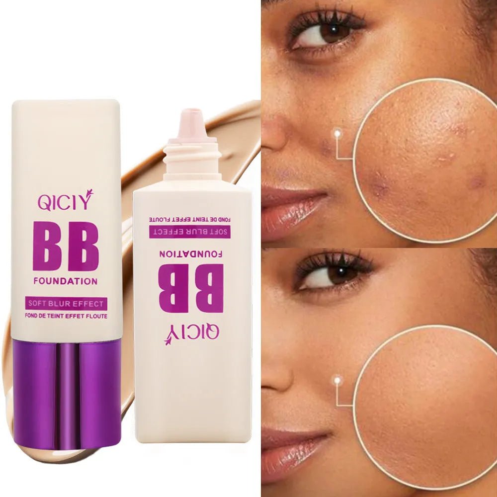Feeding bottle liquid foundation BB cream with 10 colour options for brightening coverage