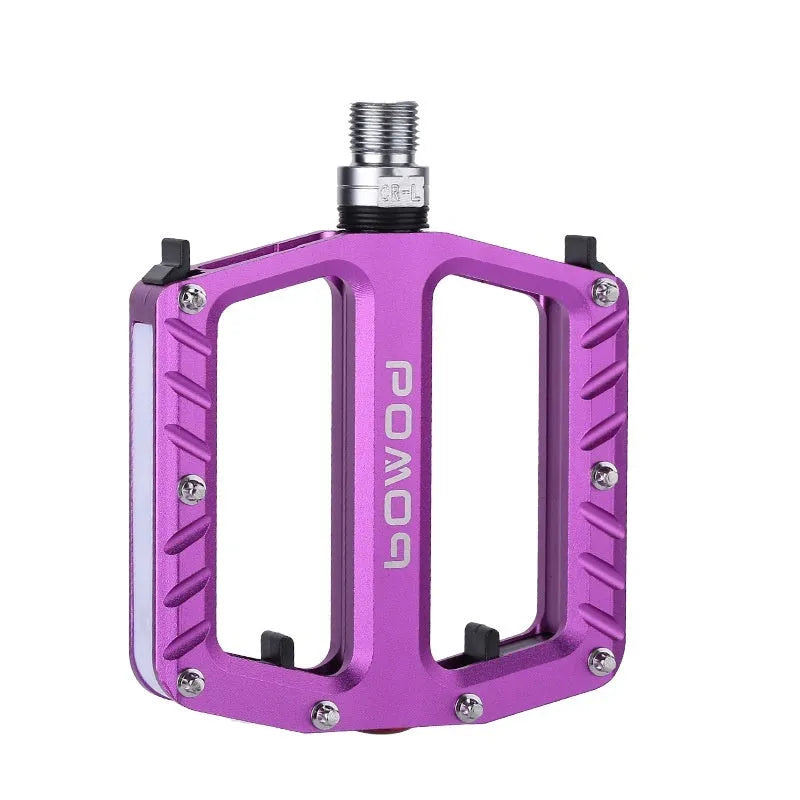 Aluminium alloy bicycle pedals with 710LED illumination in multiple colour options