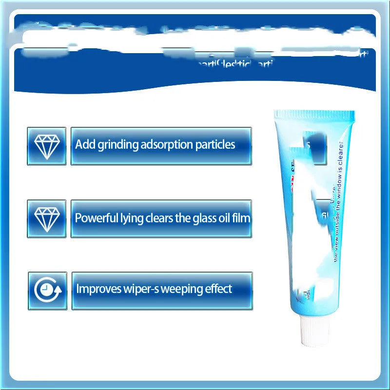 Automotive glass anti fog cleaning product with 15ml rainproof agent in white English packaging