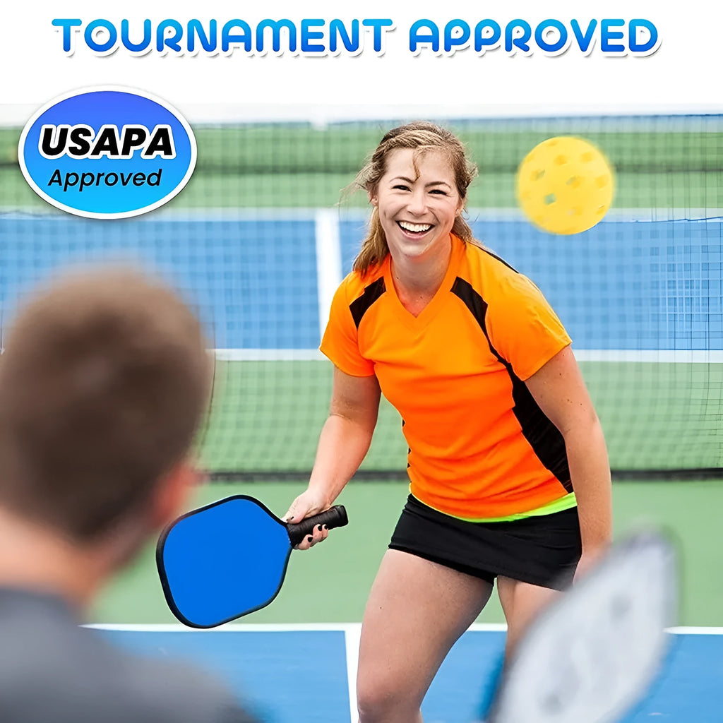 Wooden sports training racket for table tennis and pickleball practice