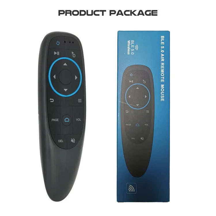 G10 series intelligent voice remote control with silicone buttons measuring 164mm in length