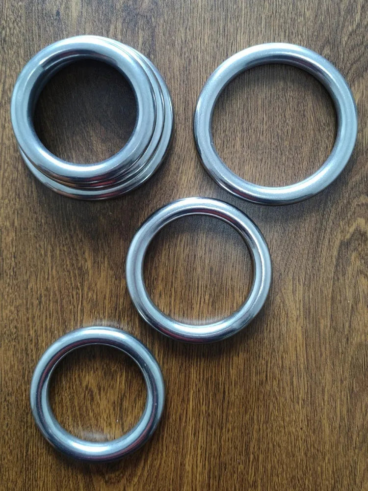 Carbon steel Wing Chun training ring for martial arts strength conditioning.