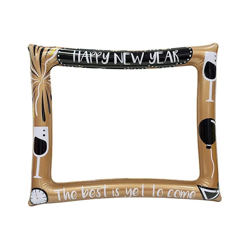 Christmas inflatable photo frame PVC prop for parties and photo booths