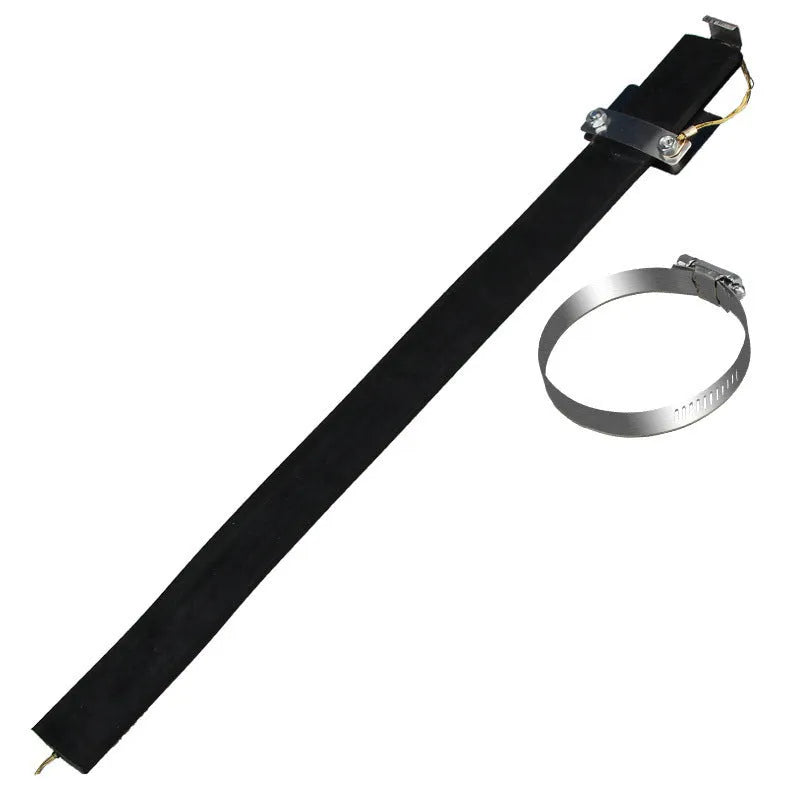Black rubber-coated car electrostatic grounding chain with copper core, 370mm long