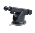 Universal car phone bracket with telescopic long rod mounted on vehicle dashboard